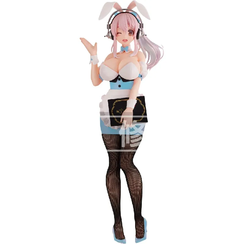 SUPER SONICO BICUTE BUNNIES PVC STATUE WAITRESS LIGHT BLUE COLOR VER 28 CM